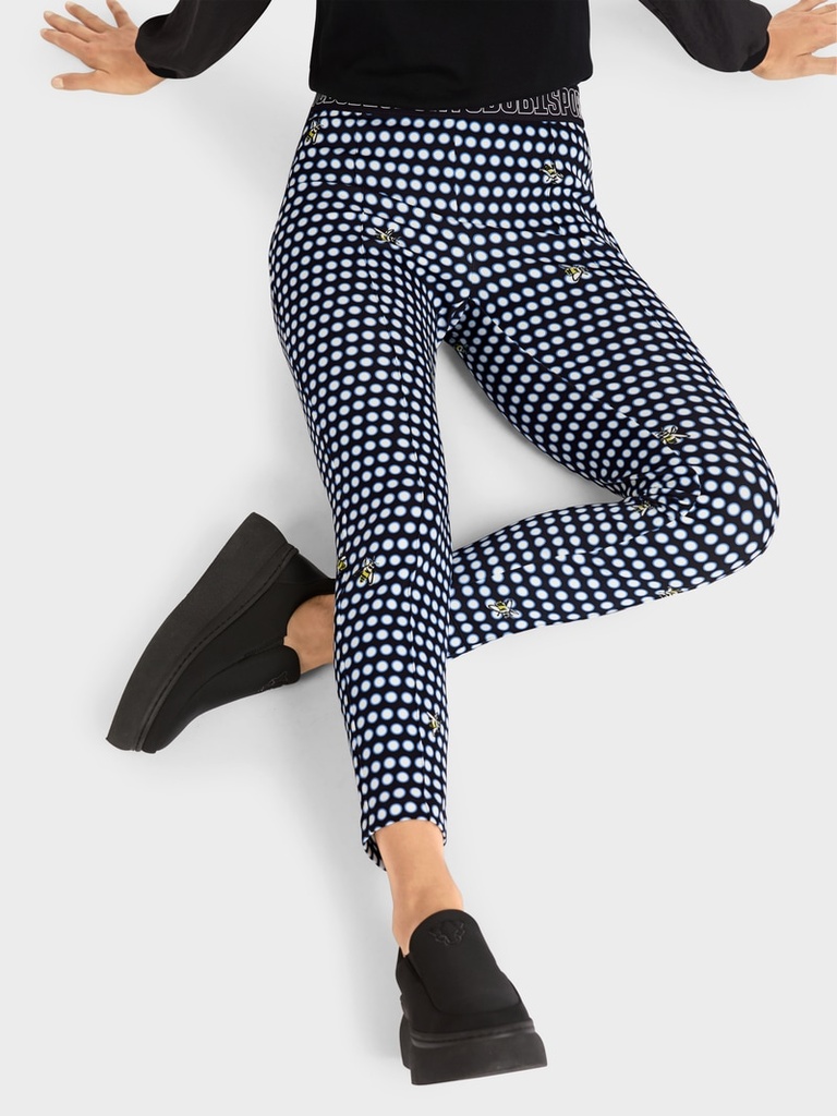 US 81.27 J21 Smalle pantalon met doorgestikte vouwen