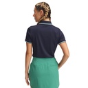 6000657-410 UA Drive SS Rib Polo Midnight Navy/Team Kelly Green/Downpour Gray