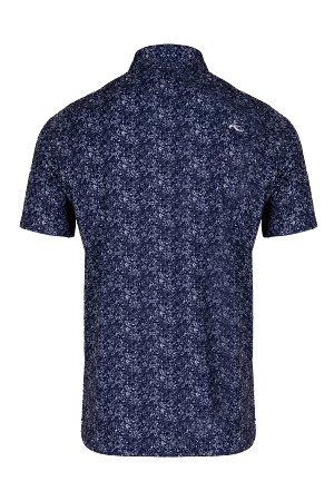 Kjus K00741 Men Lance Printed Polo S/S Atlanta Blue/White 