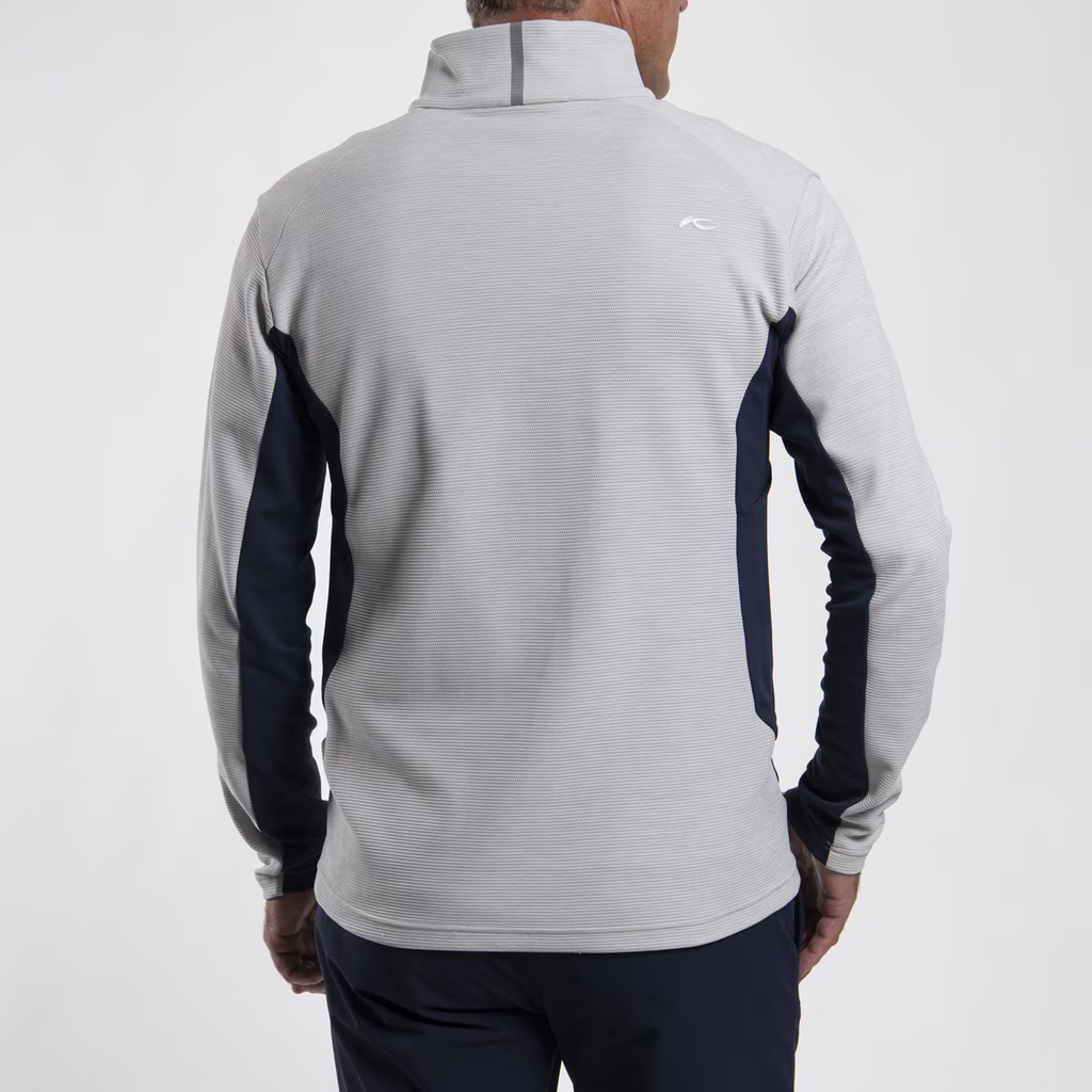 Kjus MG25-L03-Alloy/Atlanta Blue Men Roman Midlayer Half-Zip