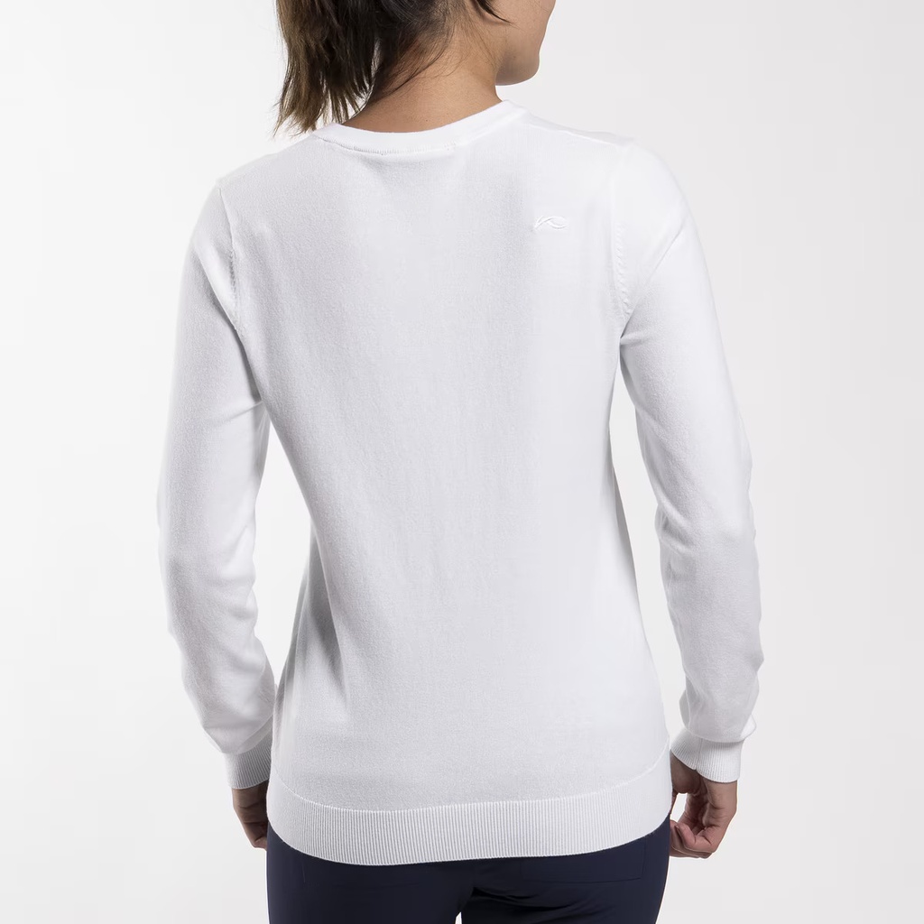 Kjus K00889 Women Kicki V-Neck Sweater White