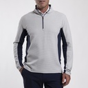 Kjus MG25-L03-Alloy/Atlanta Blue Men Roman Midlayer Half-Zip