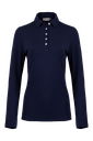 Kjus K00895 Women Hollow Pima Polo L/S Atlanta Blue 