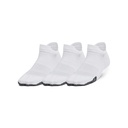 1387052-100 Womens UA Breathe 3pk NS Tab White/White/Halo Gray