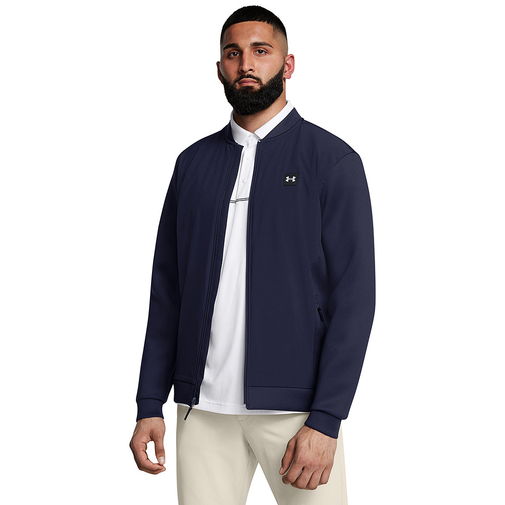 1387117-410 UA Drive Pro Storm Hyb Fz Midnight Navy/Metallic Silver (XXL)