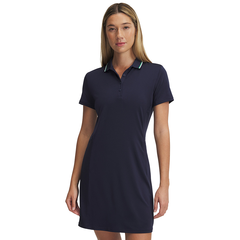 1389587-410 UA Drive SS Dress Midnight Navy/Downpour Gray