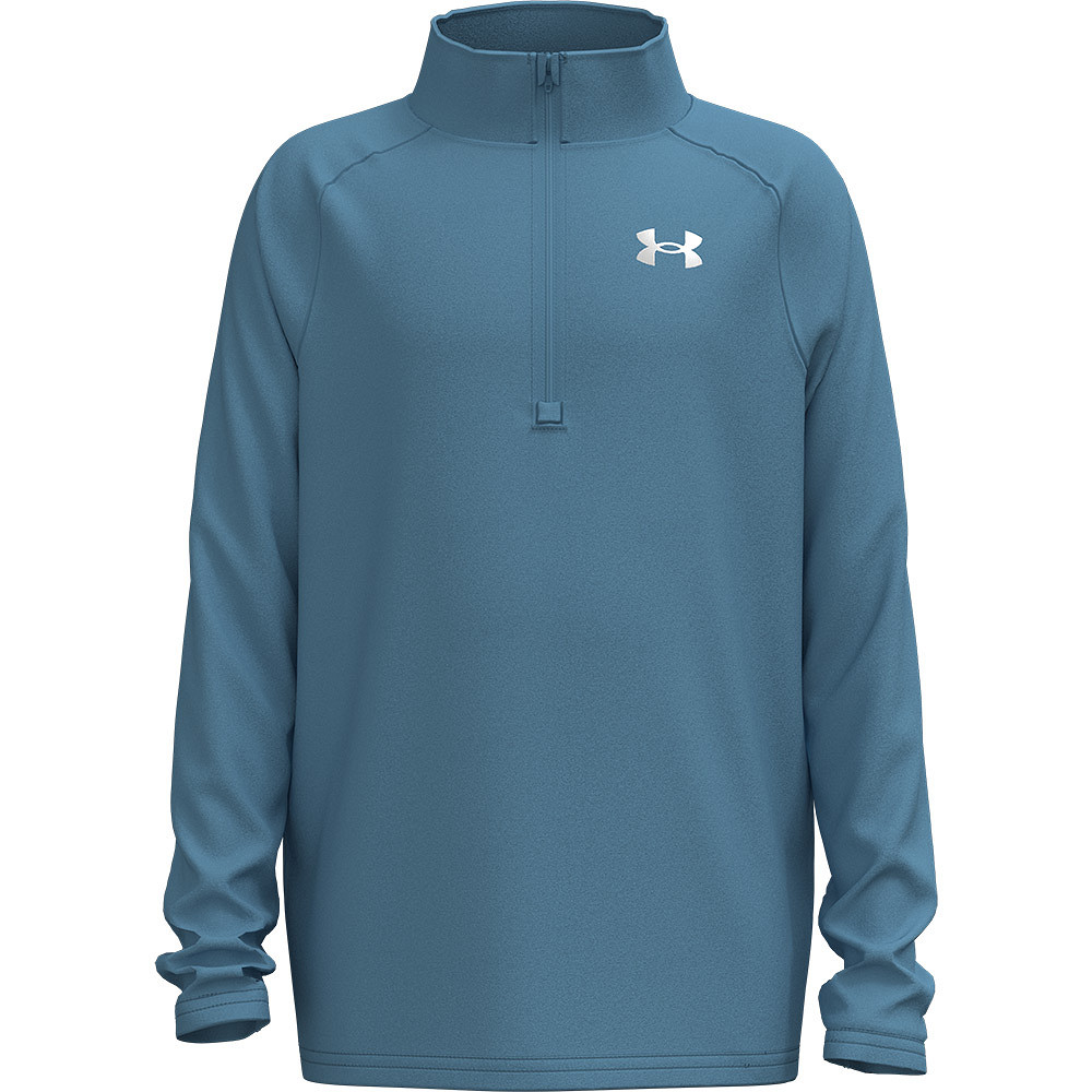 1363286-453 UA Tech 2.0 1/2 Zip Ether Blue/White (L)
