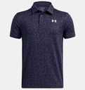 1382681-413 UA Playoff Printed Polo Midnight Navy/Halo Gray