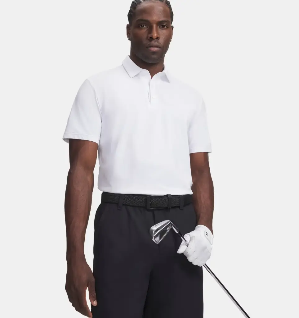 6009652-100 UA ArmourDry Polo White/Black