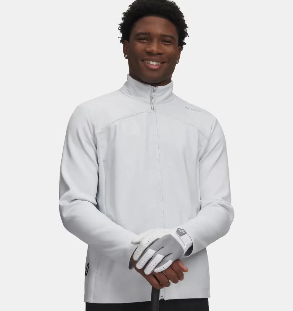 6009646-023 UA Halo Hybrid Jacket Distant Gray/Distant Gray/Silver Reflective