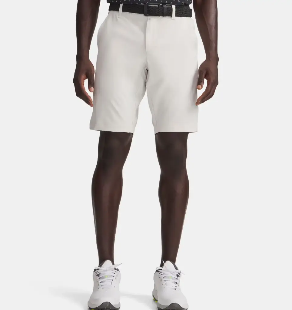 6012300-110 UA Drive Tapered Short Summit White/Halo Gray