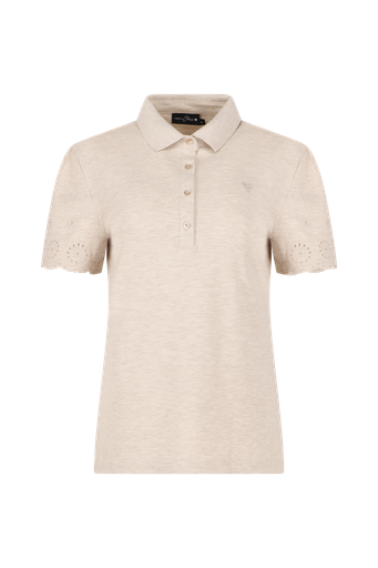 Openwork sleeves polo