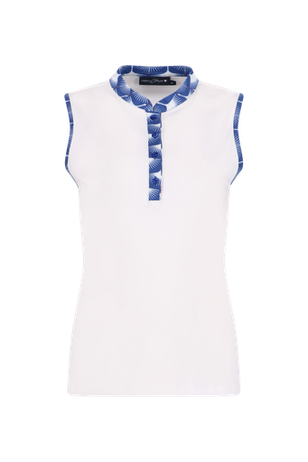 Sleeveless bird polo