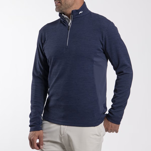 Kjus MG25-L03-Atlanta Blue Men Roman Midlayer Half-Zip