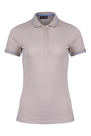 Kjus K00925 Women Sanna 2.0 Polo S/S Oyster/Blue opal