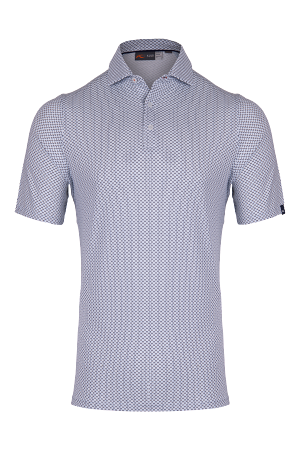 Kjus K00882 Men Hollow Pima Polo S/S Powder Blue /Atlanta Blue