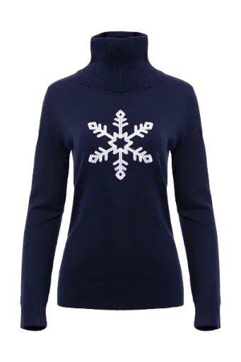 Kjus K00448 Woman Snow Sweater Kjus Navy/Alloy Silver